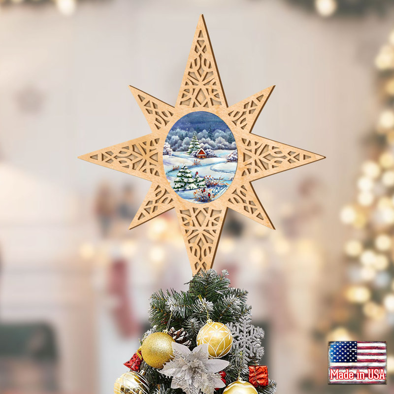 16.5'' Wood Shatterproof Tree Topper