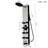 4-way Diverter Shower Tower Panel System with Adjustable Shower Head-95168568