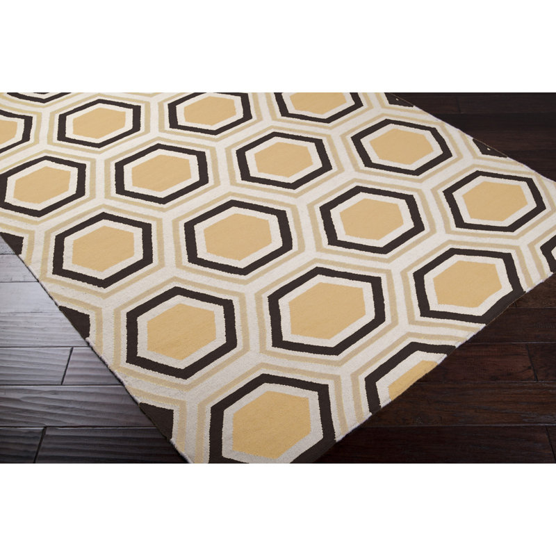 Billy-Joe Wool Geometric Indoor Rug, Rectangle 8' x 11'