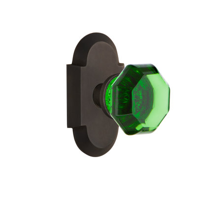 Cottage Plate with Waldorf Emerald Door Knob