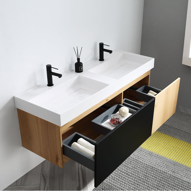 Lugano 55” W Single Wall-Mounted Vanity