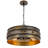 60W x 3 Meleze metal drum chandelier