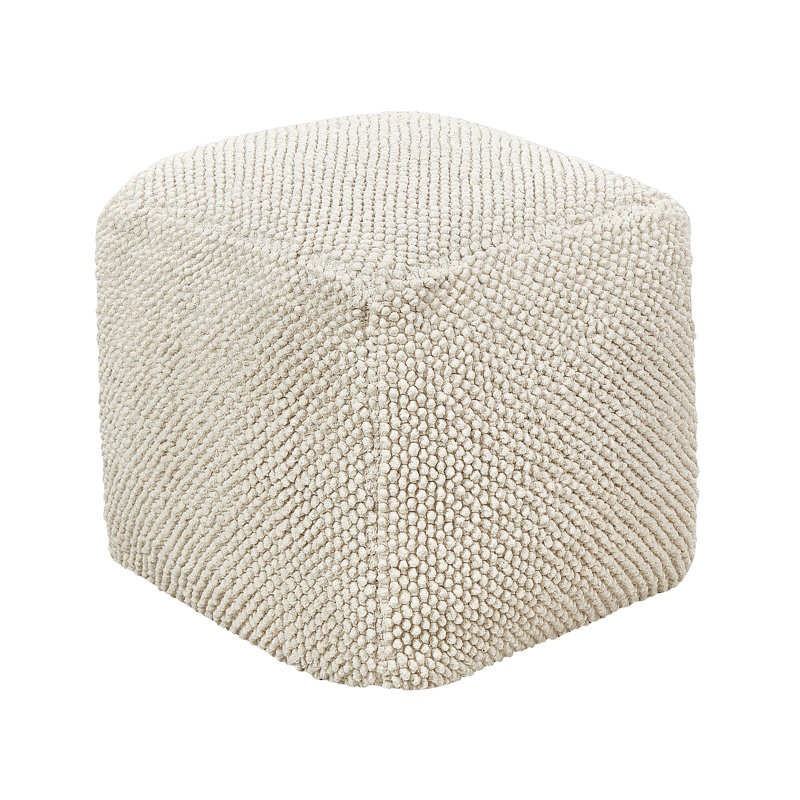 Joziah 45cm Wide Square Abstract Pouffe Ottoman