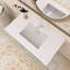 Meuble-lavabo mural simple 36 po avec comptoir en marbre 36 po