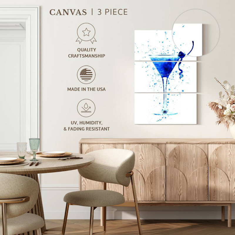 Verre à cocktail en verre I, H 74 po x l 48 po