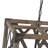 4 - Light Open Cage Wood Square Pendant Light