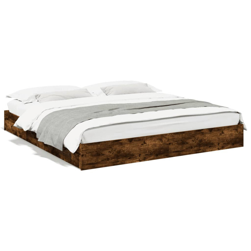 Greger Drawers Bed Frame, 180 x 200cm, Smoked Oak