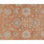 Hand Knotted Wool Area Rug in Rust And Ivory