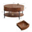 Table basse ronde 30,47 po avec tiroirs-431786065