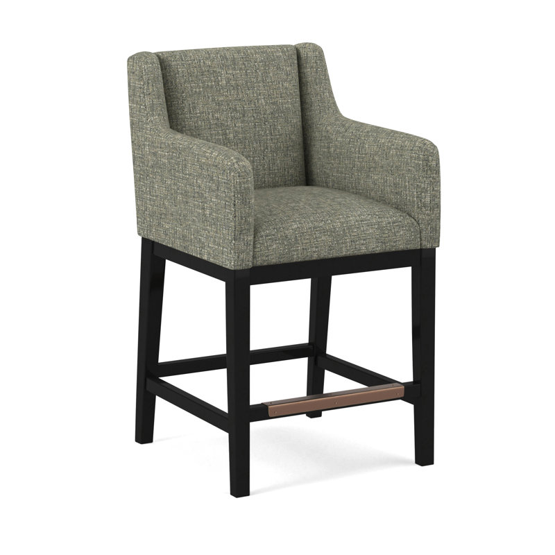 Upholstered Stool, 61481-73, Black
