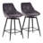 Lakyia Swivel Upholstered Counter Stool with Metal Frame-101380302