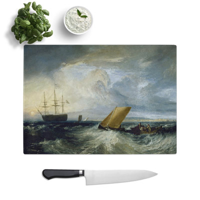 Heerness As Seen from the Nore by Joseph Mallord William Turner Chopping Board
