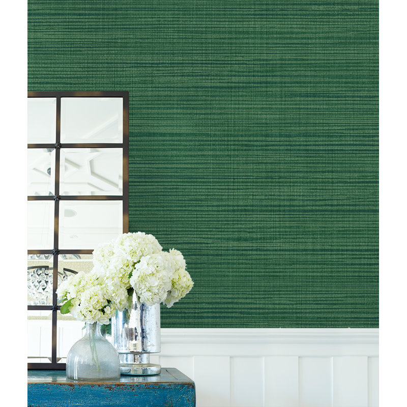 Papier peint non tissé Orren Ellis Designs, Vert forêt