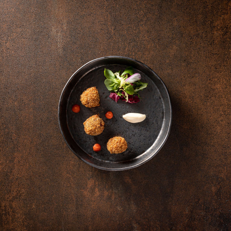 Lagoa Fine Stoneware Pasta Bowl, Metal