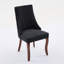 Chaise de salle à manger rembourrée haut de gamme à dossier haut avec pieds en bois massif (lot de 2)-1235107583-1235107579-1235107581