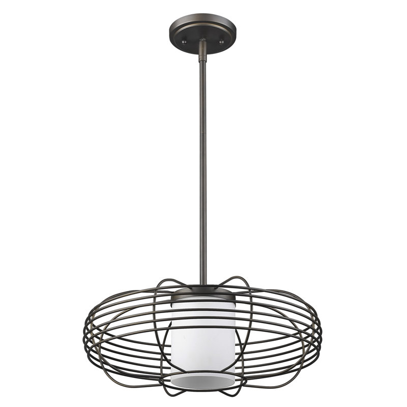 Luminaire suspendu géométrique unique à 1 lumière Iroha