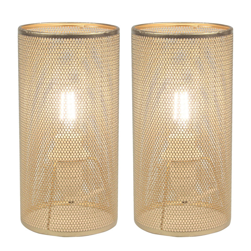 Omro Metal Table Lamp, Gold