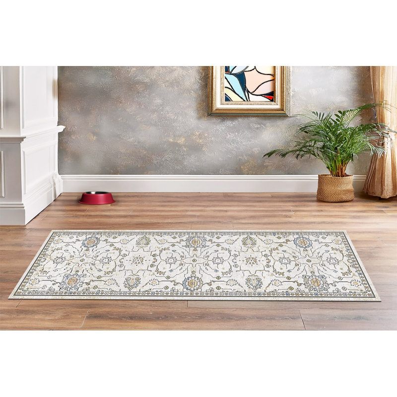 TREVI 13251-180 CREAM/BEIGE, Runner 2'2" x 7'