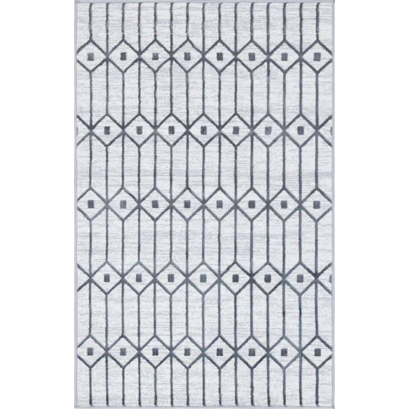 Tapis contemporain Clidy multicolore, Rectangle 3 pi 3 po x 5 pi 3 po