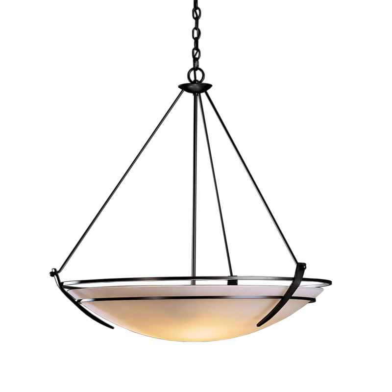 Presidio Tryne 3-Light Bowl Pendant, Black, Opal