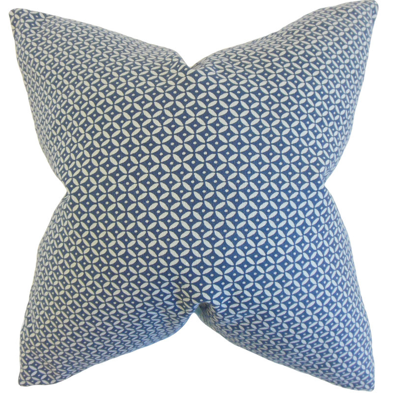 Coussin décoratif en coton Geometric, Rosé, H 24 po x l 24 po