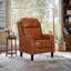 Fauteuil inclinable en cuir fleur 28,7 po Evridiki-1329280131