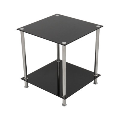 Markle Glass Top End Table