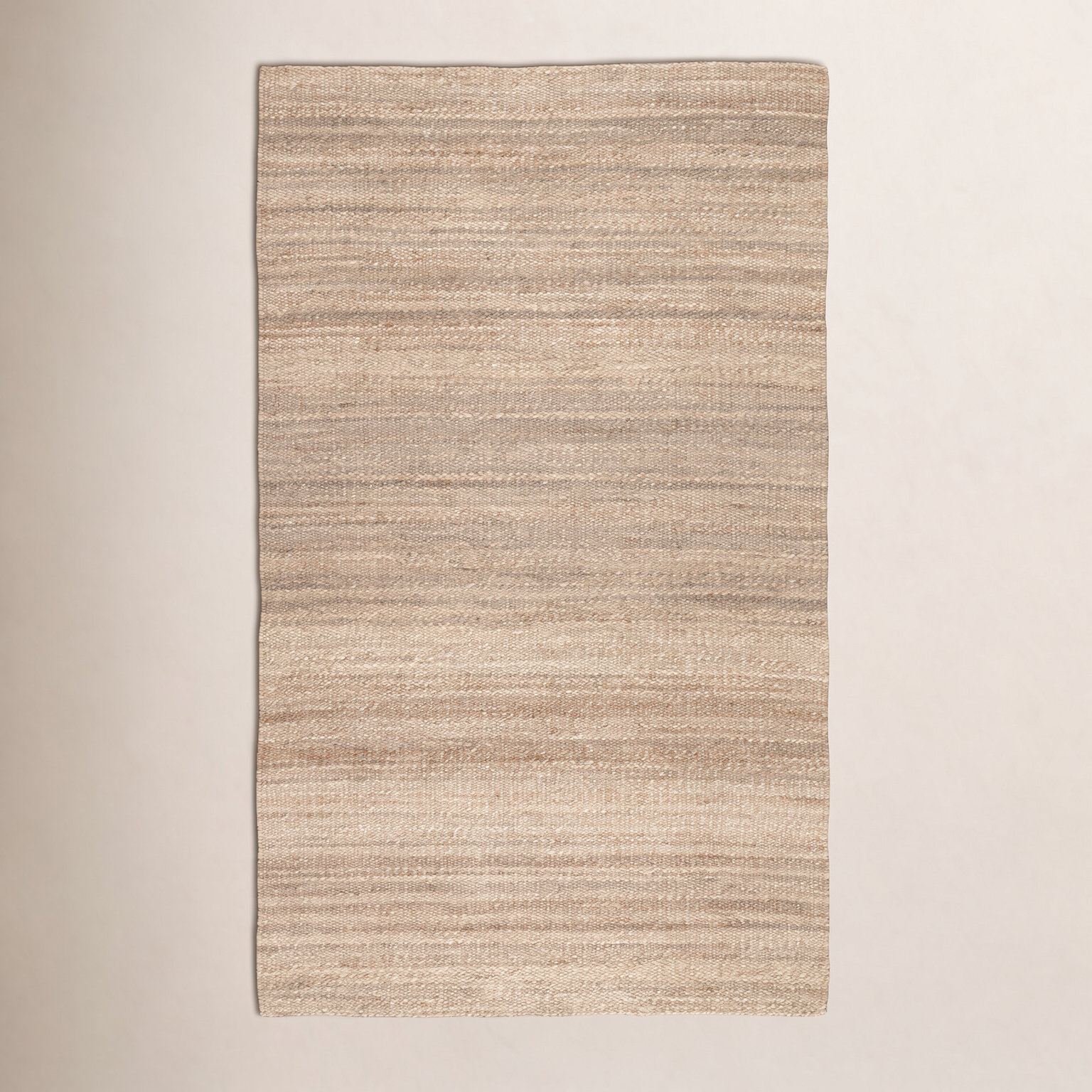 Kyra Tan Hand-Woven Jute Rug, Rectangle 6' x 9'