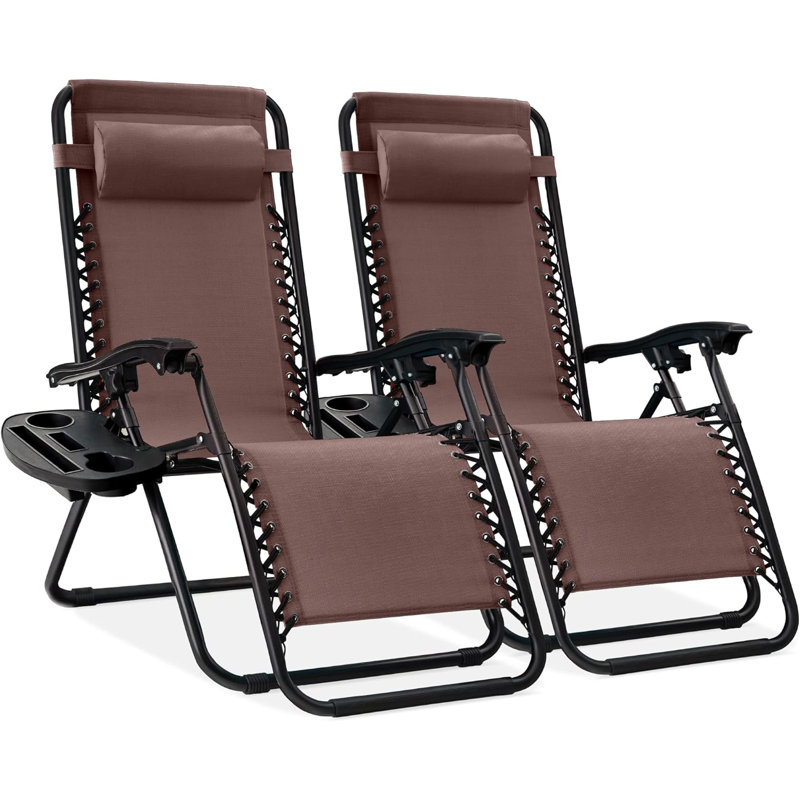 Folding Zero Gravity Chair, Brown