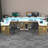 Aranson 55'' L shaped Computer Desk with Shelves, Writing Desk with Full Monitor Stand, Corner Desk with LED Lights, Gaming Desk-2008775810