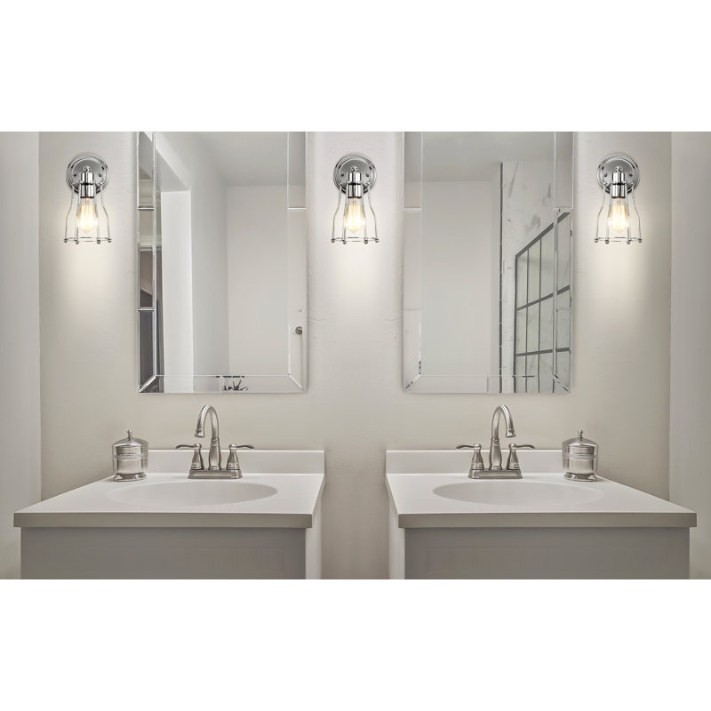 Éclairage pour meuble-lavabo Gillam, Chrome chrome, 1