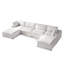 Canapé modulaire surdimensionné en U rembourré de duvet à 6 places avec méridienne de 152 po avec méridienne, blanc-2055568532-2056251356