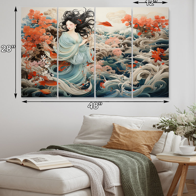 " China Art Silk Embroidery " 4 - Pieces