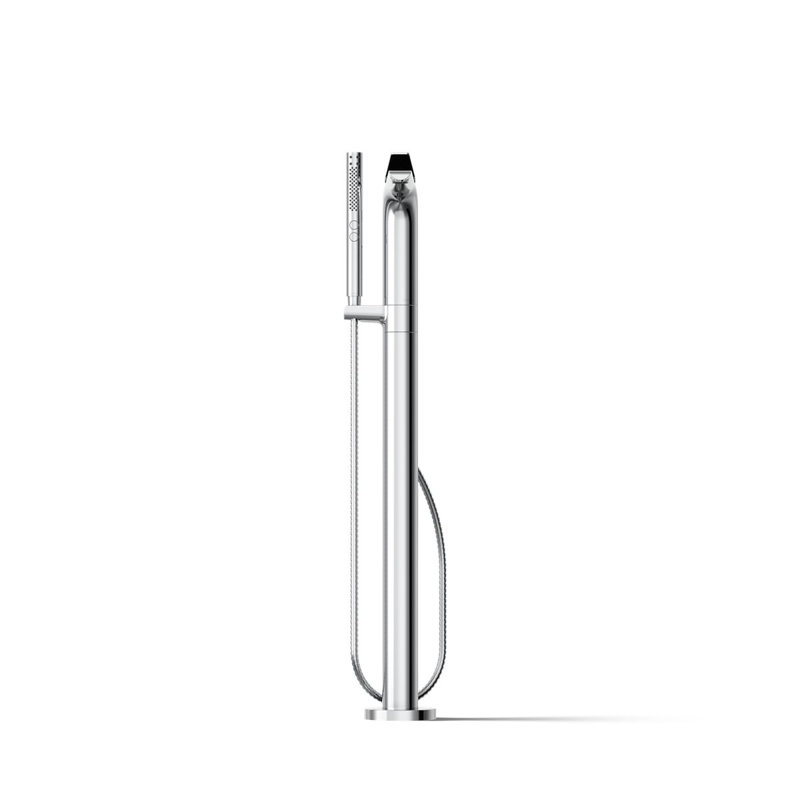 Avid Single Handle Deck Mounted Floor Mount, Polished Chrome