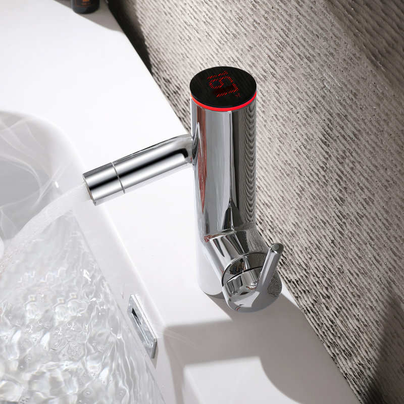 Single-Hole Single-Handle Bathroom Faucet With Drain Assembly, Chrome