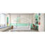 Structure de lit pleine grandeur avec clôture pour les adolescents - Pinewood, blanc, crée un espace confortable pour dormir et jouer-1099231609-1099231608