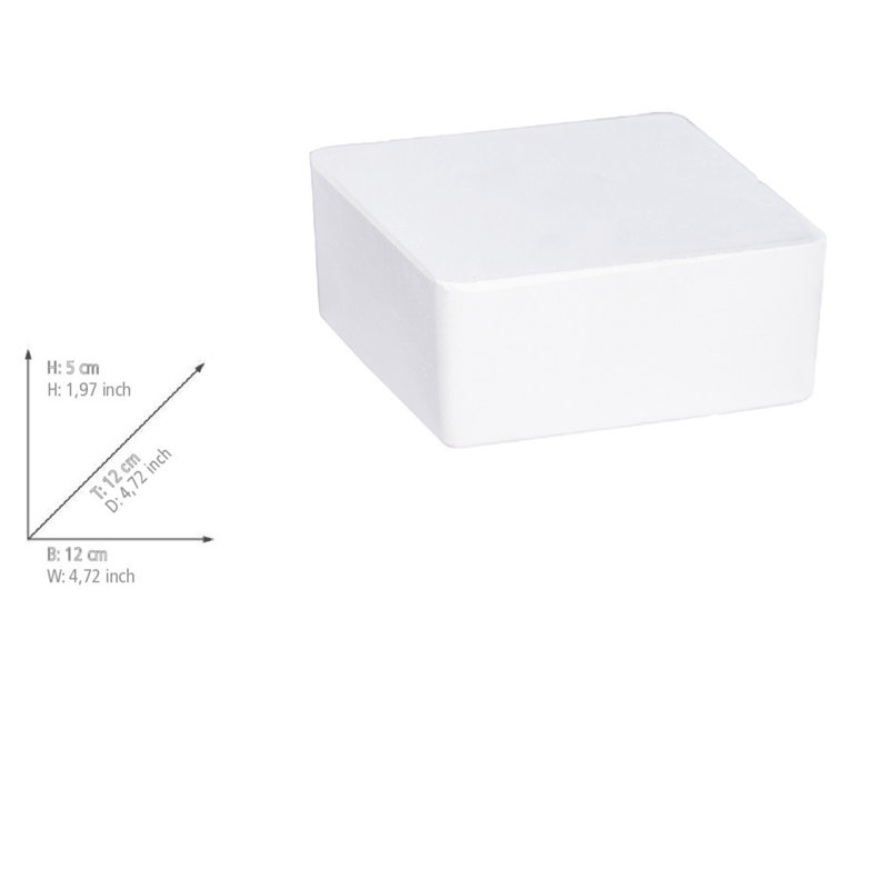 WENKO dehumidifier mod. Cube refill 500g, 6 pieces, dehumidifier refill pack, 5cm H x 12cm W x 12cm D, Beige