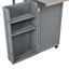 Chariot de barbecue extérieur avec plateau en acier inoxydable-124644476