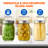 Agripina Glass Jar - Set of 16
