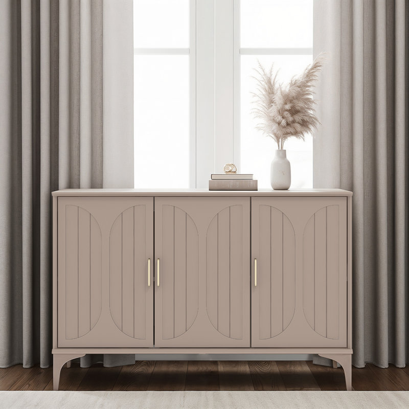  3 Door Sideboard, Warm Nude