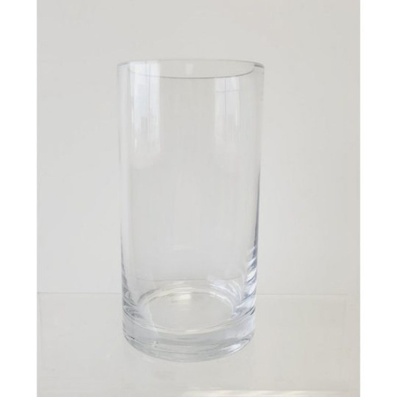 Glass Table Vase, 6" H x 3" W x 3" D