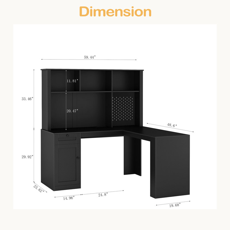 Bureau en L avec chargeur, bureau d'ordinateur avec tiroirs, bibliothèque, bureau d'angle moderne, bureau à domicile, bureau d'écriture en L