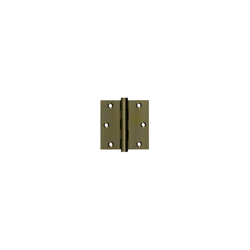 102'' x 102'' Butt Bearing Hinge, Antique Brass
