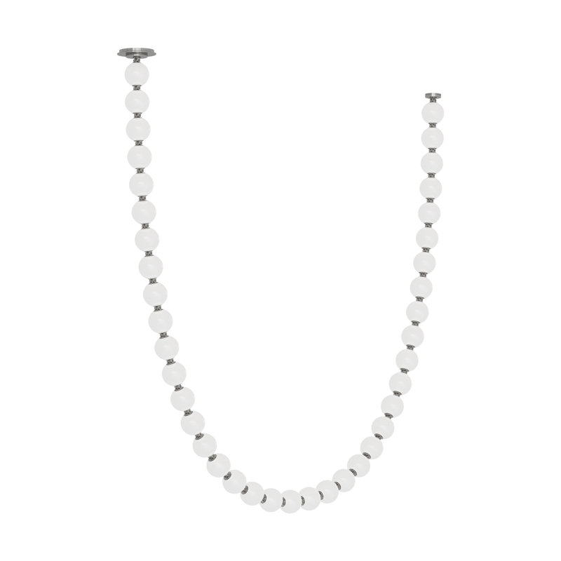 Perle 1 - Light LED Chandelier, Polished Nickel