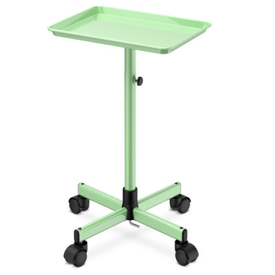 Utility Cart with Wheels Adjustable Height Storage Cart with Tray Rolling craft cart