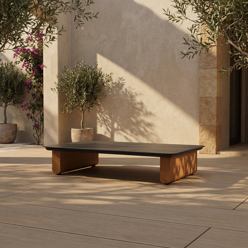 43.3'' Powder Coated Aluminum Outdoor Coffee Table
