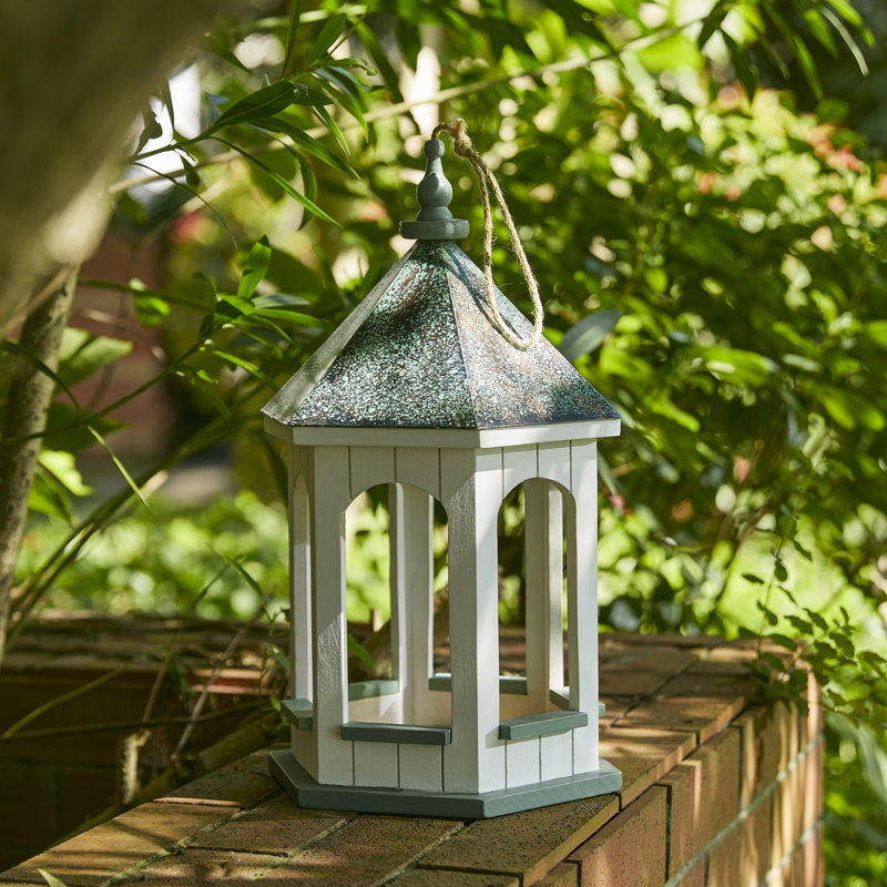 Mangeoire à oiseaux décorative en bois Tsaile