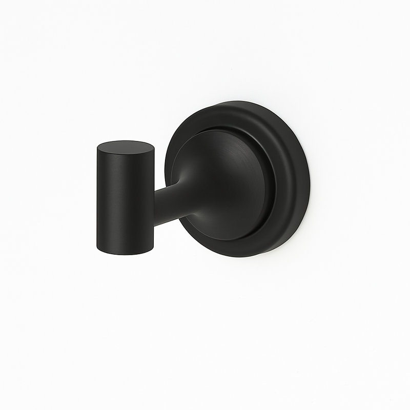Single Robe Hook, Matte Black