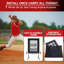 Baseball Pitching Net with 9-Hole Strike Zone, 5 Adjustable Heights, Includes Stakes & Sandbags for Pitching & Batting Practise