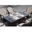 Ensemble de salle à manger rectangulaire pour l'extérieur en aluminium 70,87 po L pour 6 personnes-93779177-93779178
